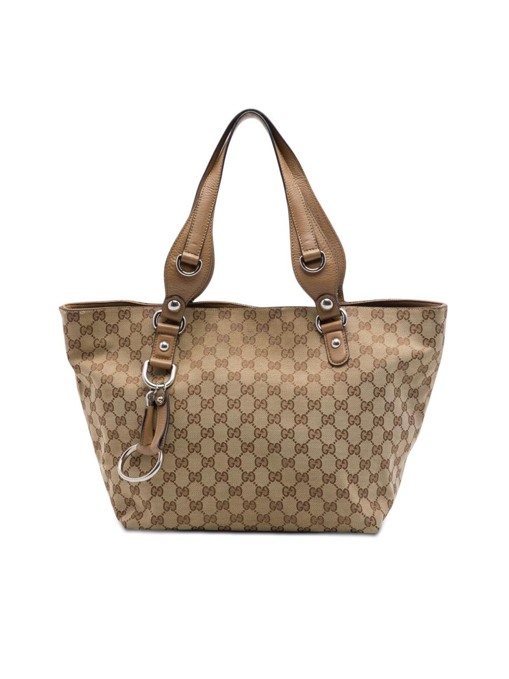 Gucci Gg Canvas Icon Bit Tote Pre-Loved #358829G58B